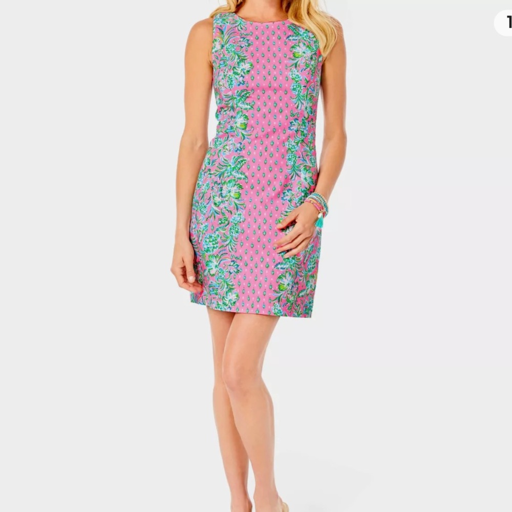 🆕NWT Lilly Pulitzer Mila Shift Dress Pink Shandy Oh Diamond Girl Engine Size 14